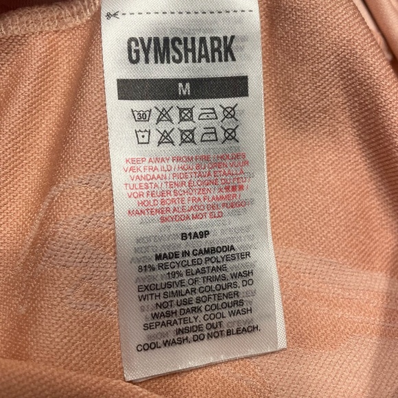 Gymshark Power Jacquard Shorts Pink Marble Loose Fit Women's - Picture 5 of 6